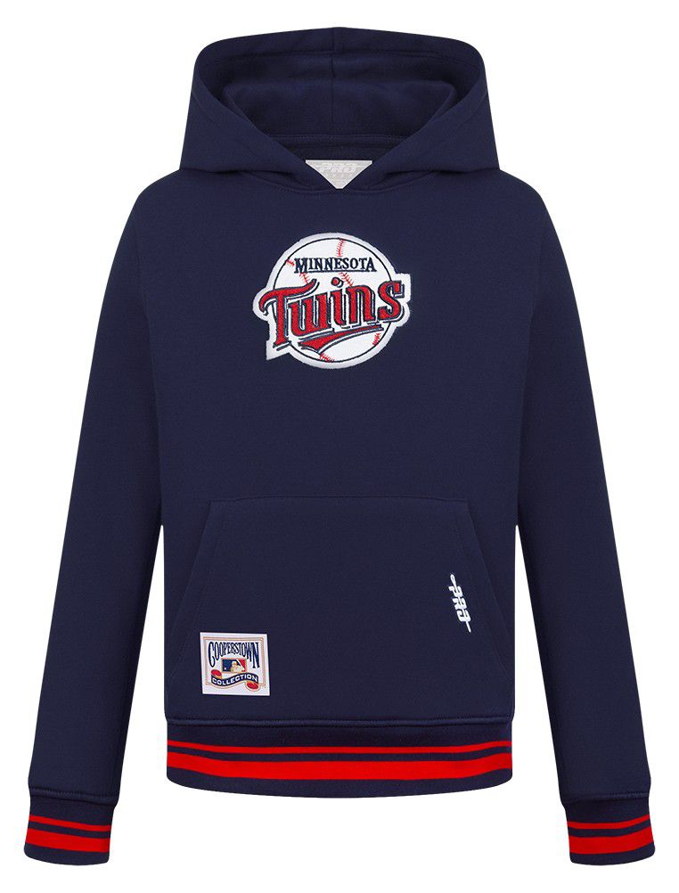 Pro Standard Youth Minnesota Twins Navy Classic Fleece Pullover Hoodie product image