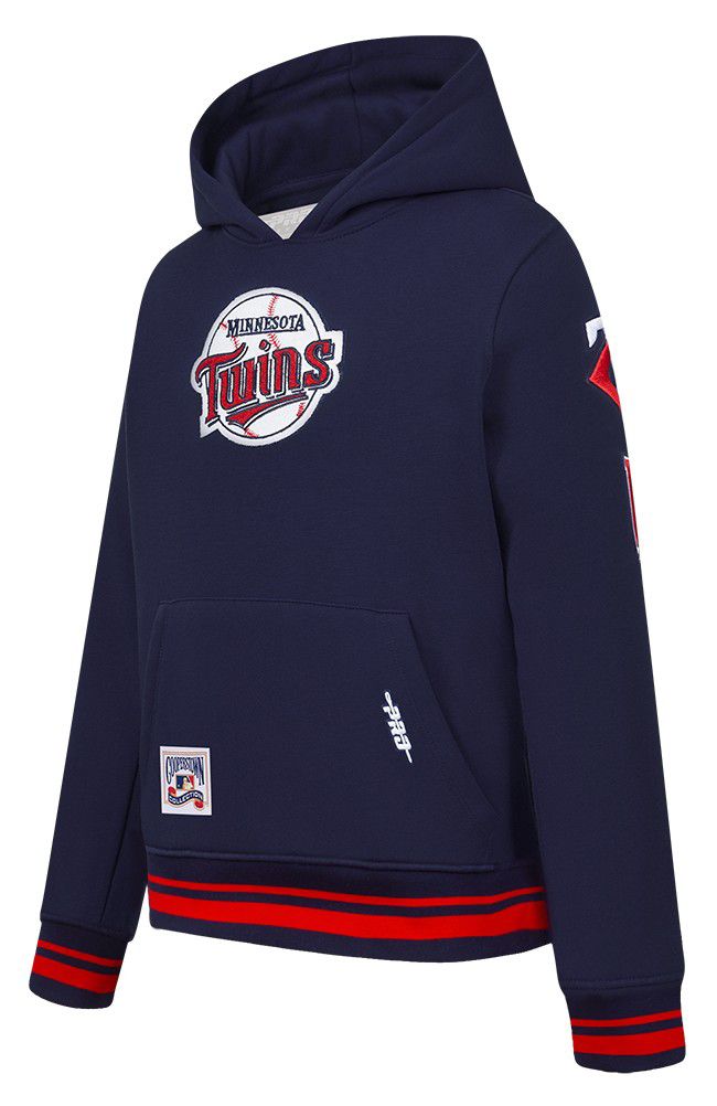 Pro Standard Youth Minnesota Twins Navy Classic Fleece Pullover Hoodie product image