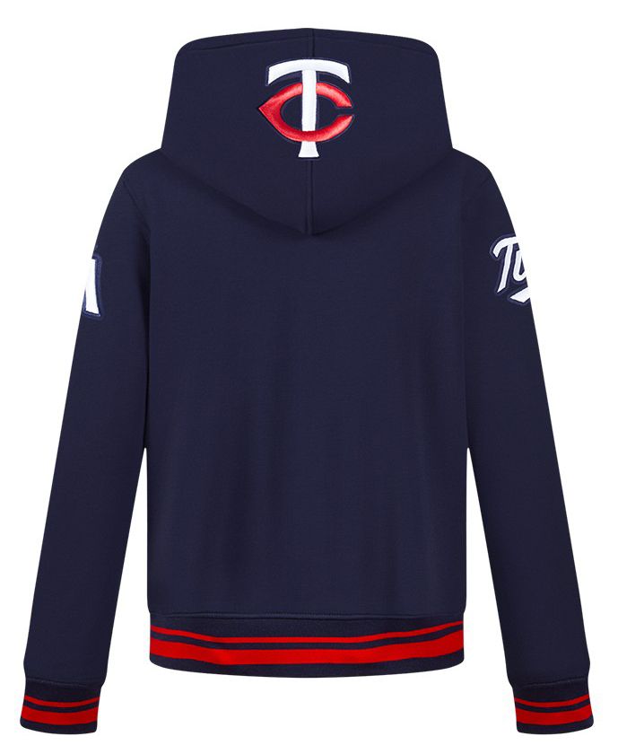 Pro Standard Youth Minnesota Twins Midnight Navy Script Tail Ribbed Fleece Hoodie product image