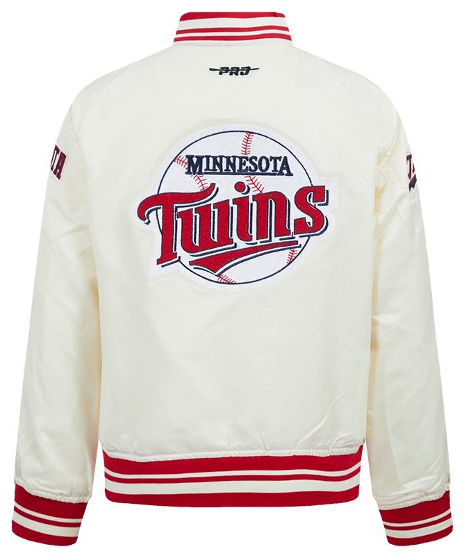 Pro Standard Youth Minnesota Twins Cream Classic Satin Jacket product image
