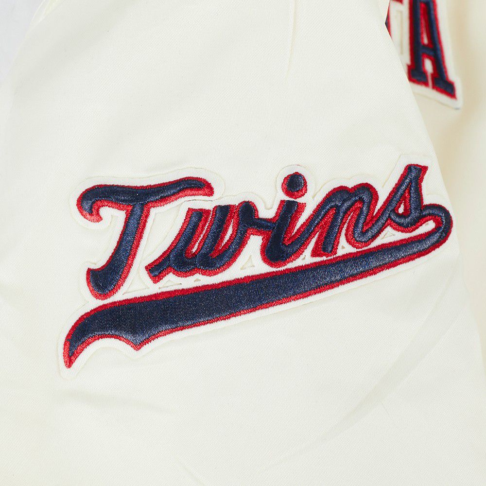 Pro Standard Youth Minnesota Twins Cream Classic Satin Jacket product image