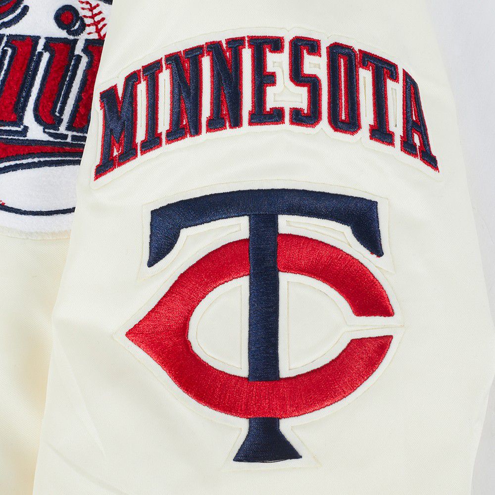 Pro Standard Youth Minnesota Twins Cream Classic Satin Jacket product image