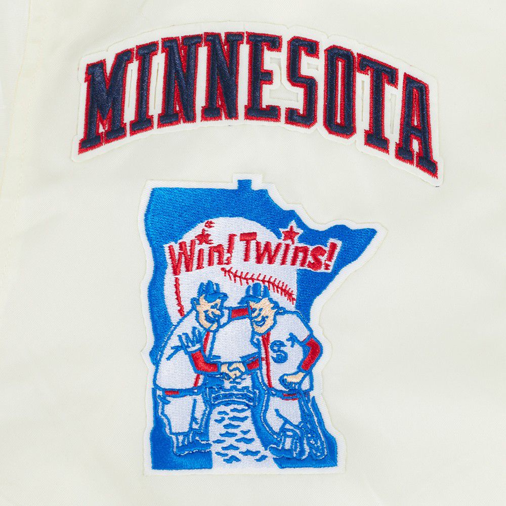 Pro Standard Youth Minnesota Twins Cream Classic Satin Jacket product image