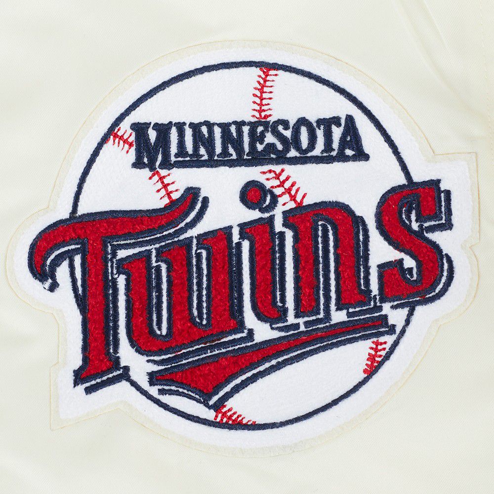 Pro Standard Youth Minnesota Twins Cream Classic Satin Jacket product image