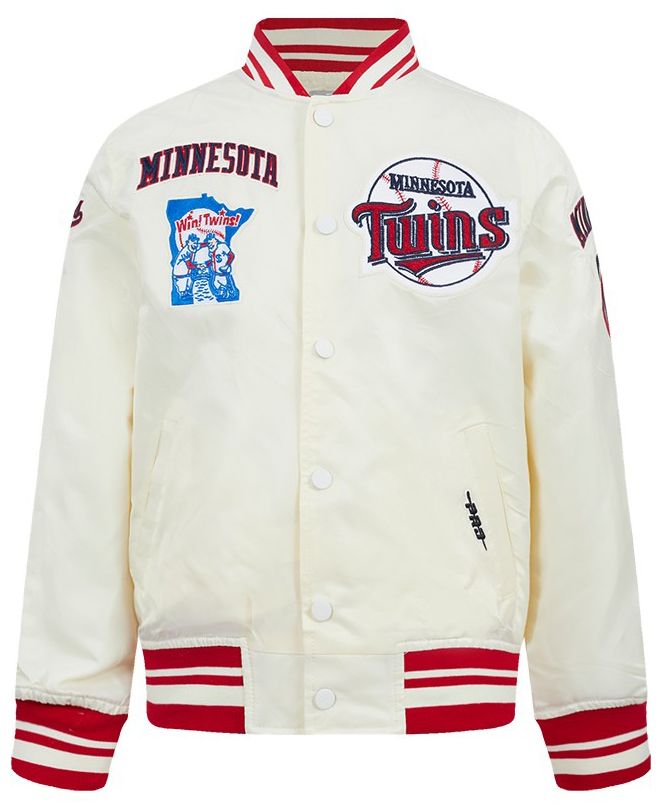 Pro Standard Youth Minnesota Twins Cream Classic Satin Jacket product image