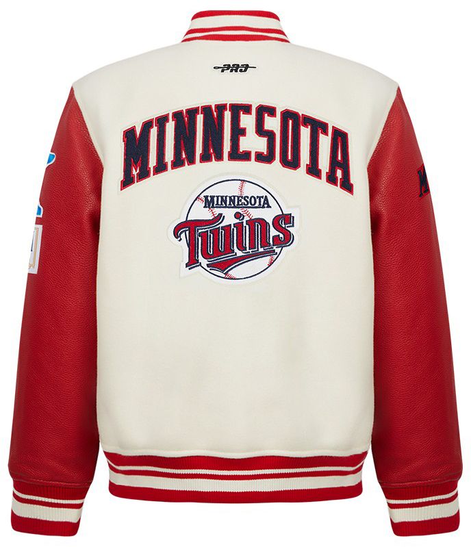 Pro Standard Youth Minnesota Twins Cream Classic Varsity Jacket product image