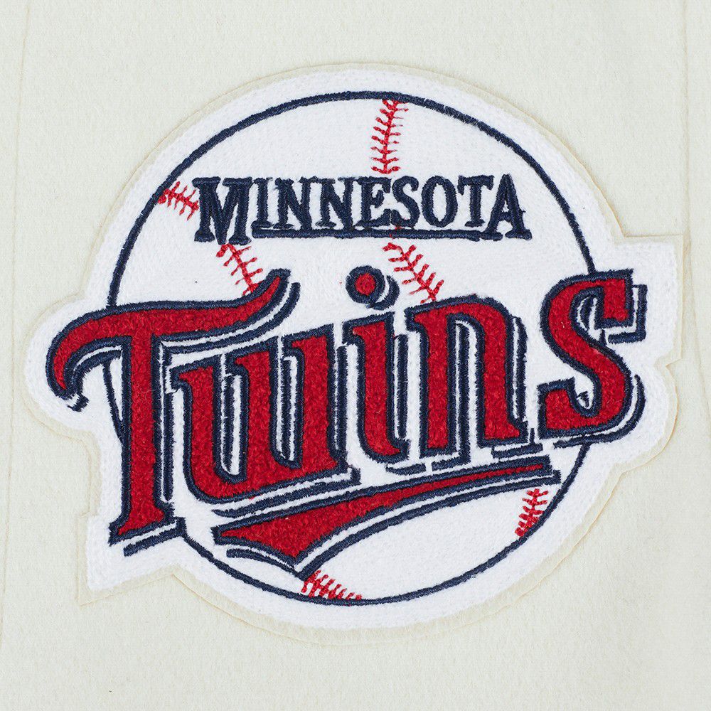 Pro Standard Youth Minnesota Twins Cream Classic Varsity Jacket product image