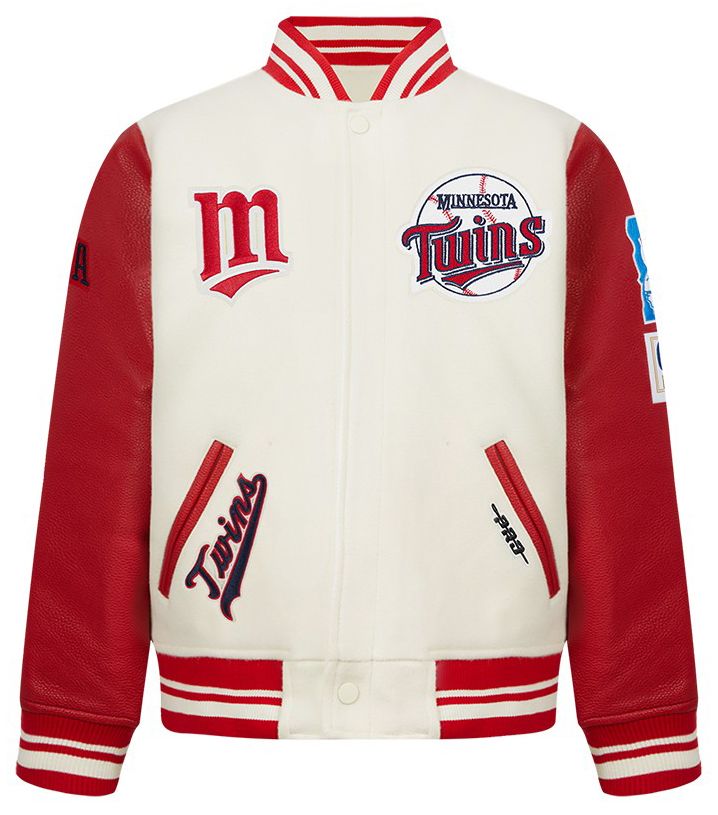 Pro Standard Youth Minnesota Twins Cream Classic Varsity Jacket product image