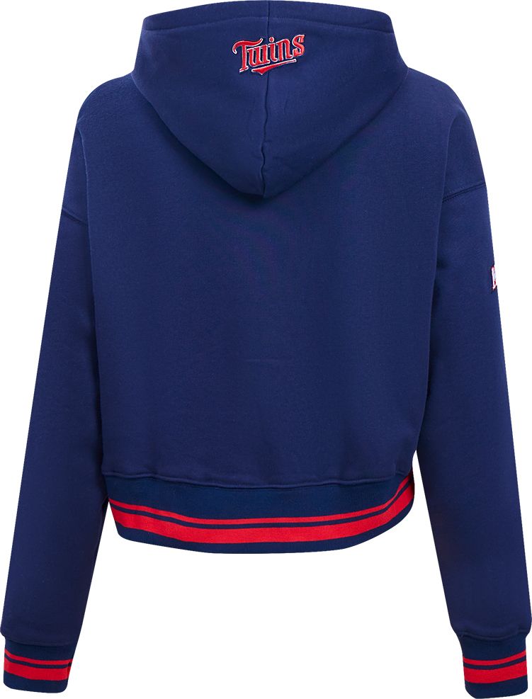 Pro Standard Women's Minnesota Twins Navy Cropped Hoodie product image