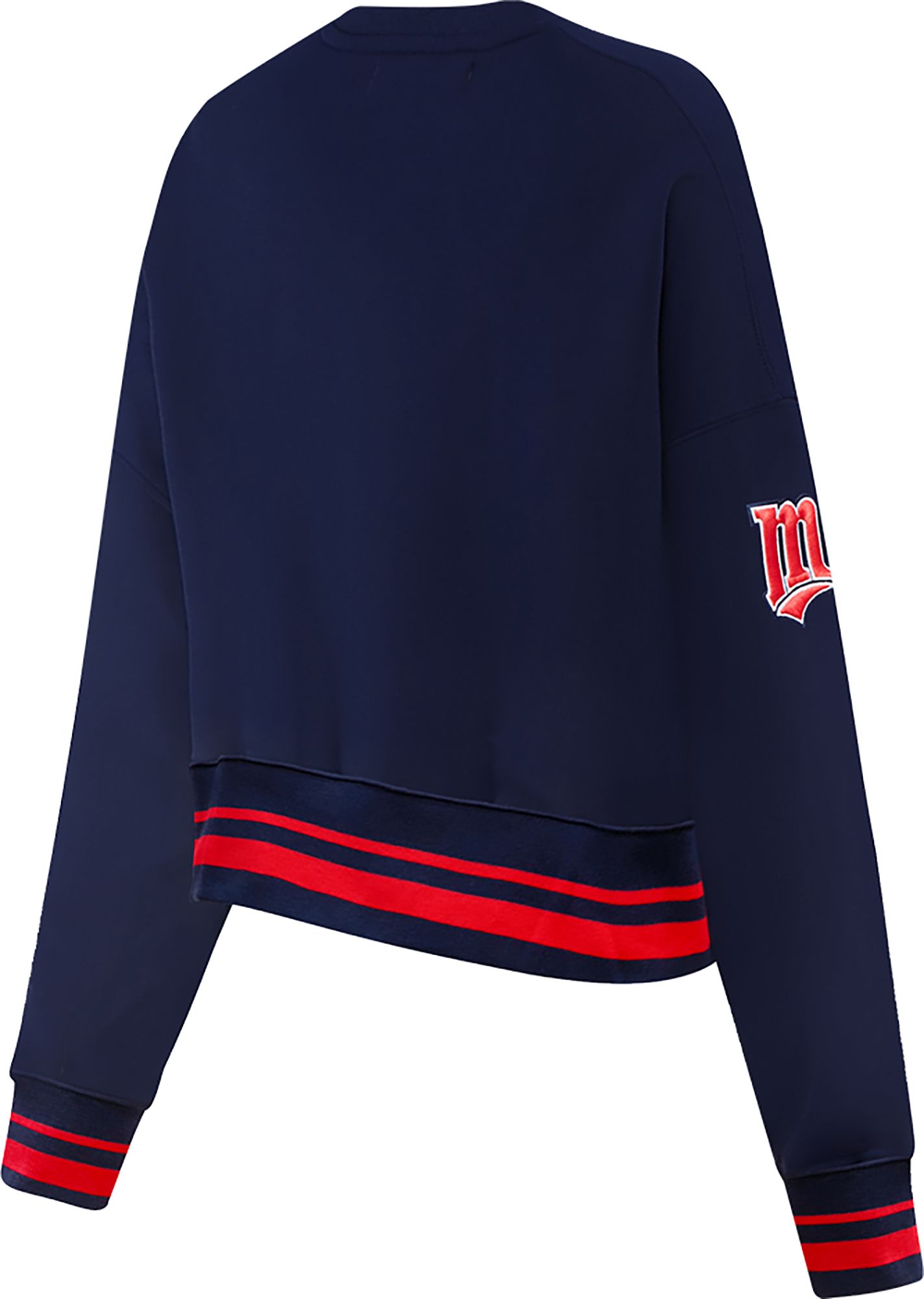 Pro Standard Women's Minnesota Twins Navy Logo Fleece Crew Neck Sweatshirt product image