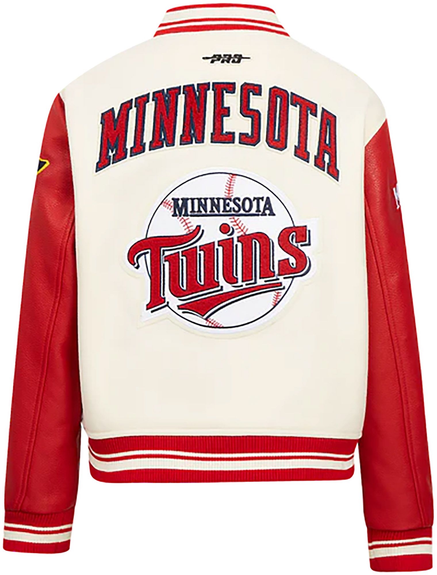 Pro Standard Women's Minnesota Twins Cream Classic Varsity Jacket product image