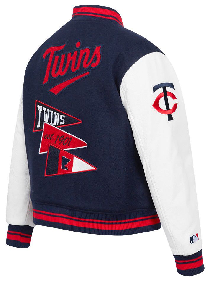 Pro Standard Women's Minnesota Twins Navy Varsity Jacket product image