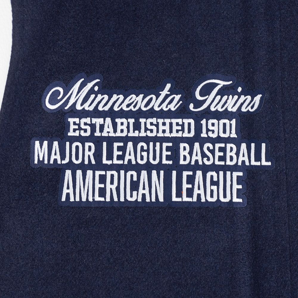 Pro Standard Women's Minnesota Twins Navy Varsity Jacket product image
