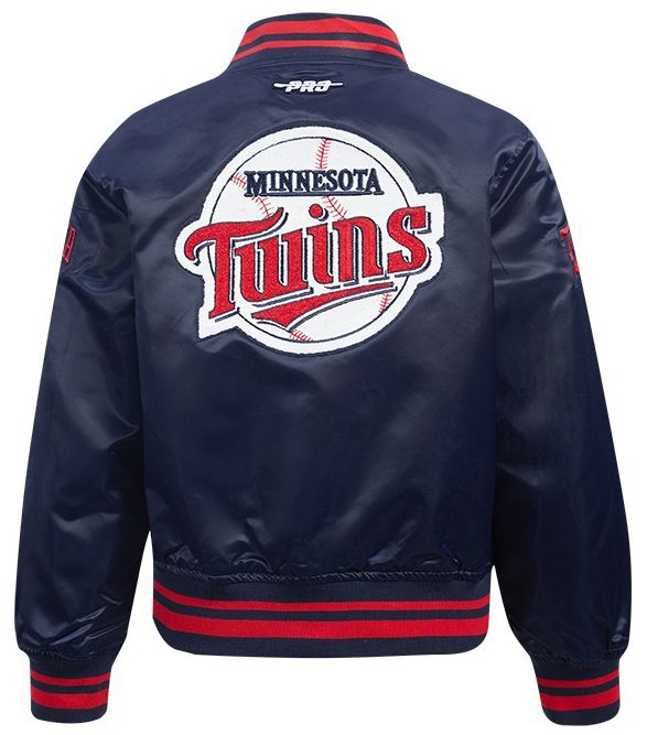 Pro Standard Boys' Minnesota Twins Navy Classic Satin Jacket product image