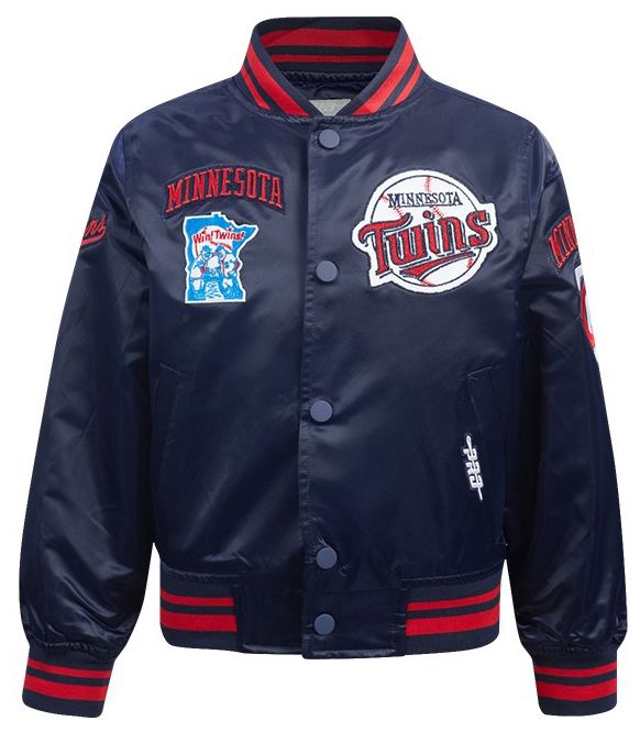 Pro Standard Boys' Minnesota Twins Navy Classic Satin Jacket product image