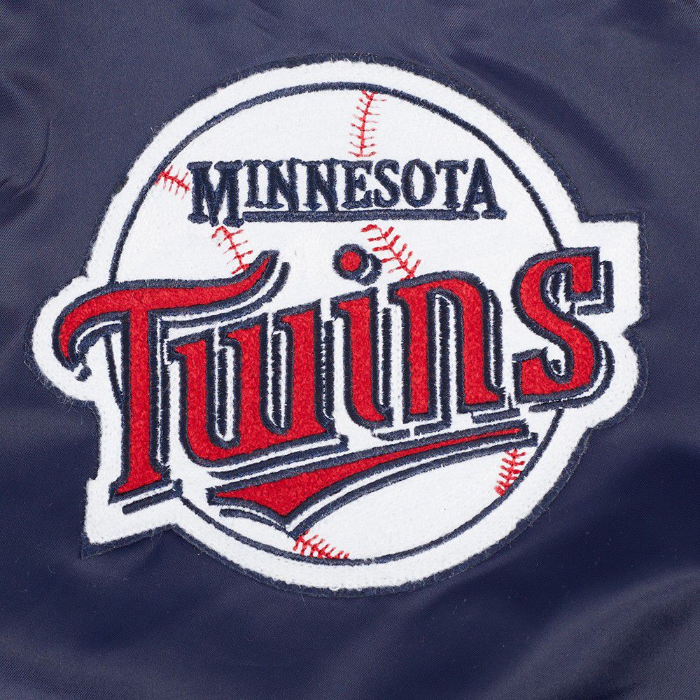 Pro Standard Toddler Minnesota Twins Navy Classic Satin Jacket product image