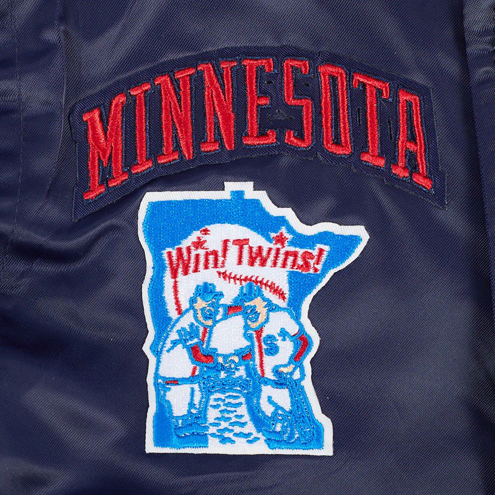 Pro Standard Toddler Minnesota Twins Navy Classic Satin Jacket product image