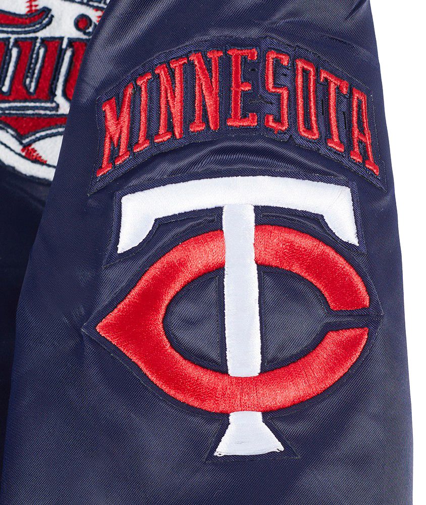 Pro Standard Toddler Minnesota Twins Navy Classic Satin Jacket product image