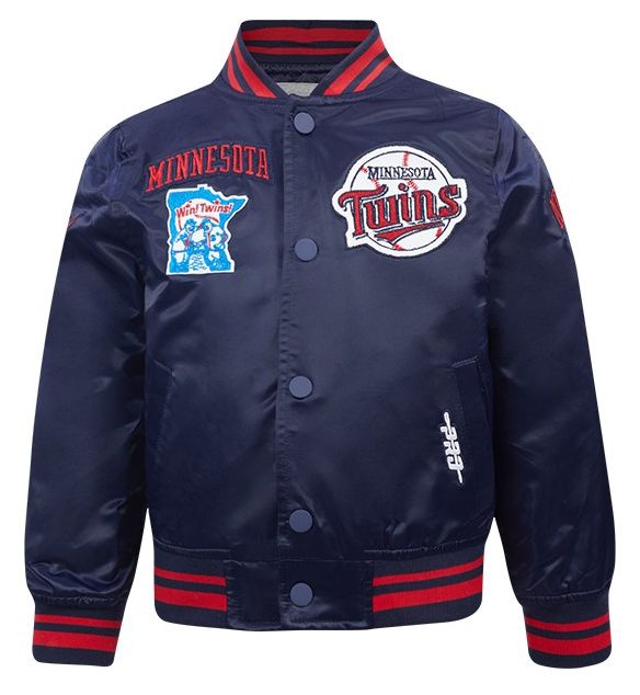 Pro Standard Toddler Minnesota Twins Navy Classic Satin Jacket product image
