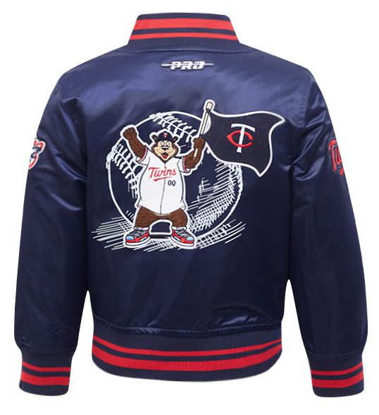 Pro Standard Toddler Minnesota Twins Navy Satin Jacket product image