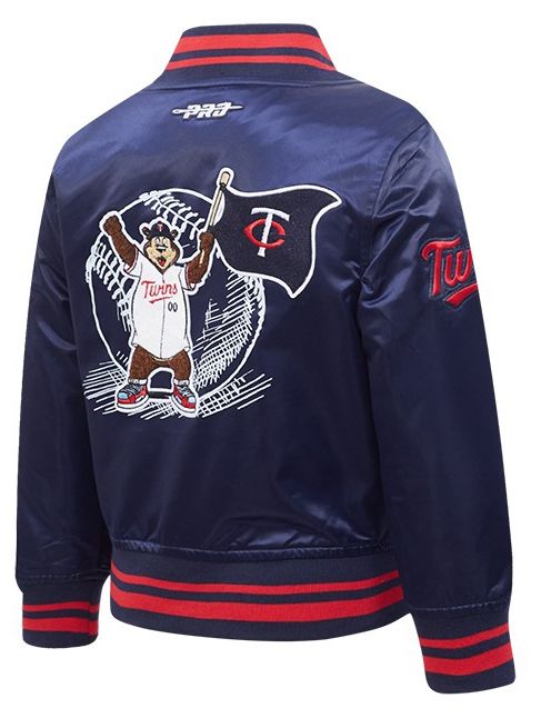 Pro Standard Toddler Minnesota Twins Navy Satin Jacket product image