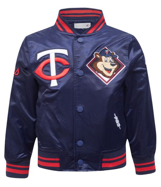 Pro Standard Toddler Minnesota Twins Navy Satin Jacket product image
