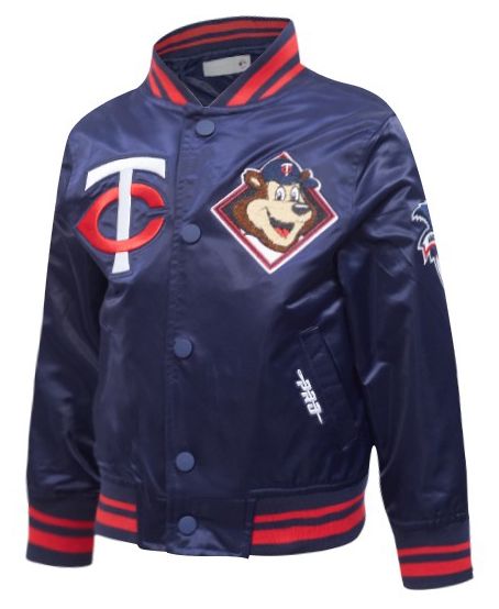 Pro Standard Toddler Minnesota Twins Navy Satin Jacket product image