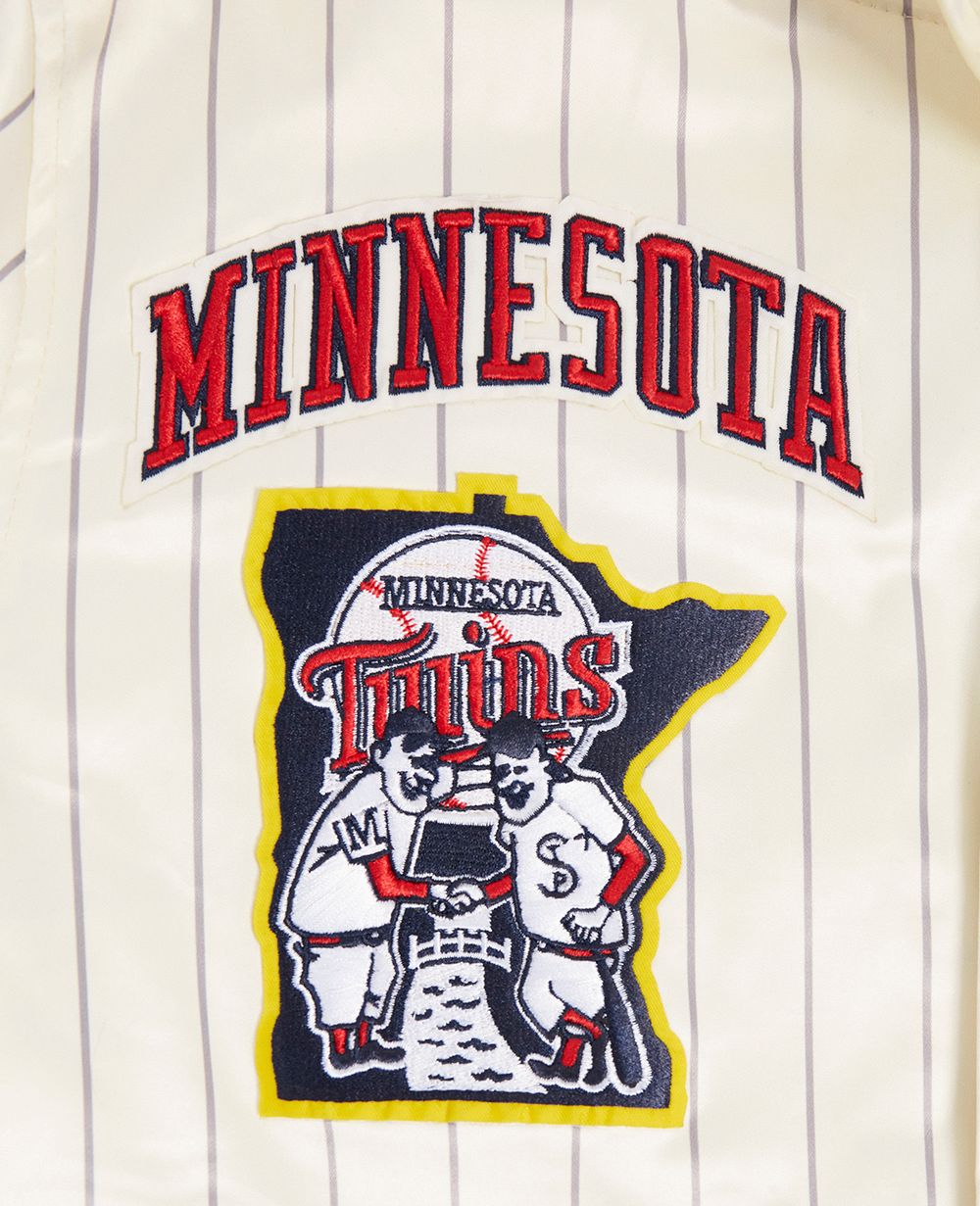 Pro Standard Women's Minnesota Twins Cream Satin Jacket product image