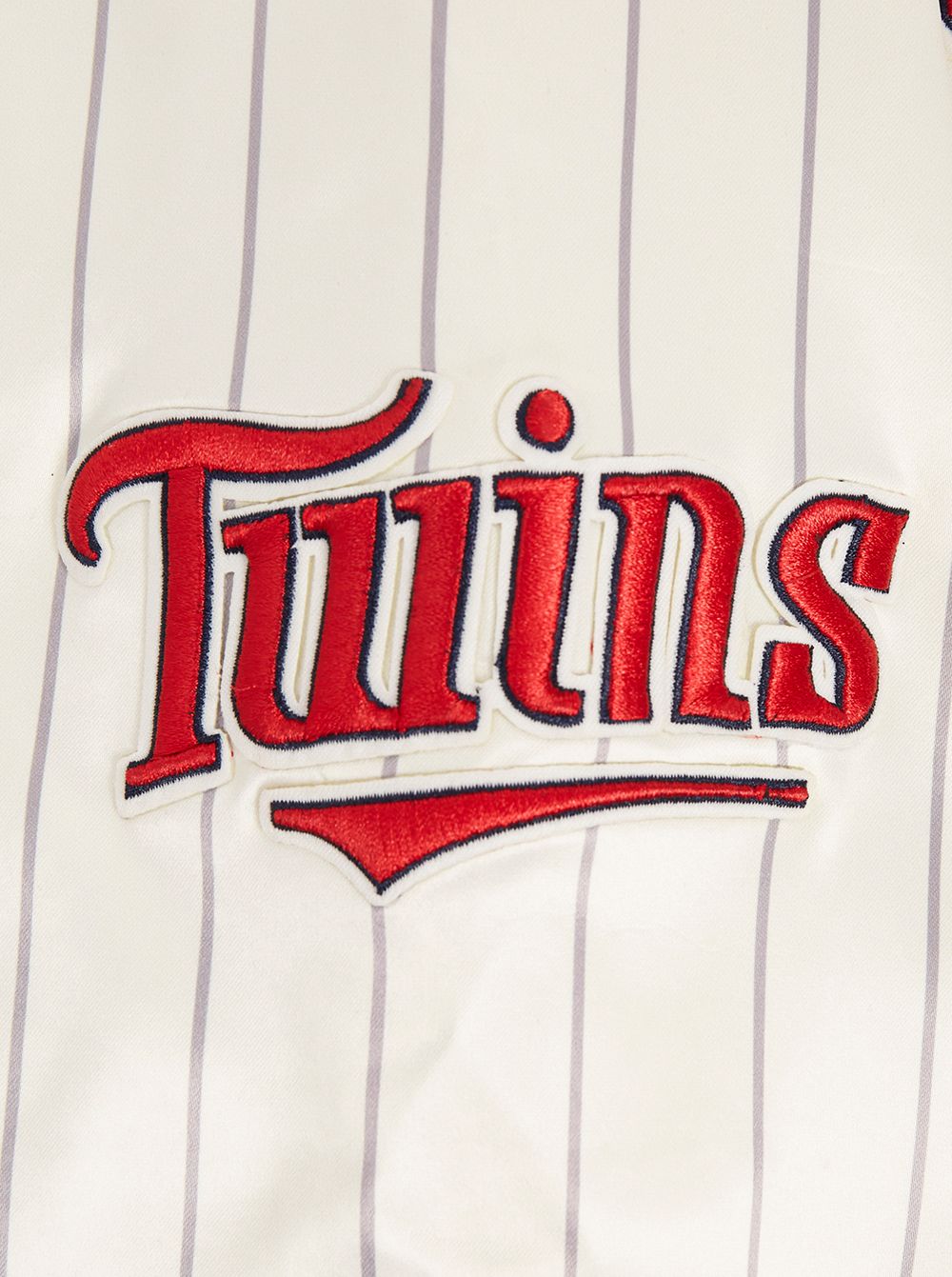 Pro Standard Women's Minnesota Twins Cream Satin Jacket product image