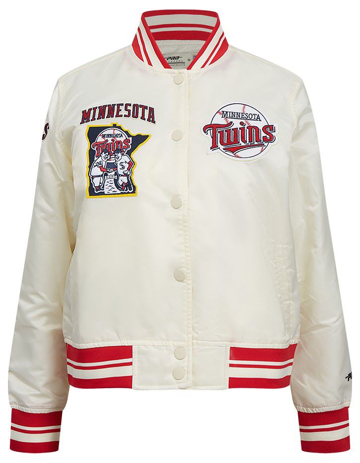 Pro Standard Women's Minnesota Twins Cream Classic Satin Jacket product image