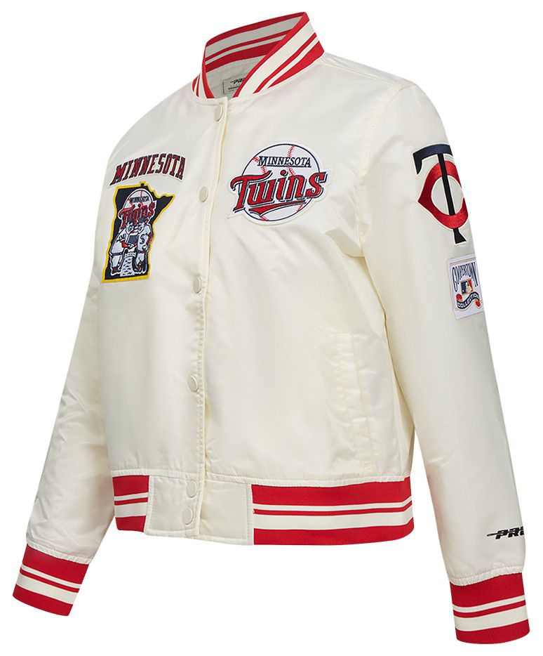 Pro Standard Women's Minnesota Twins Cream Classic Satin Jacket product image
