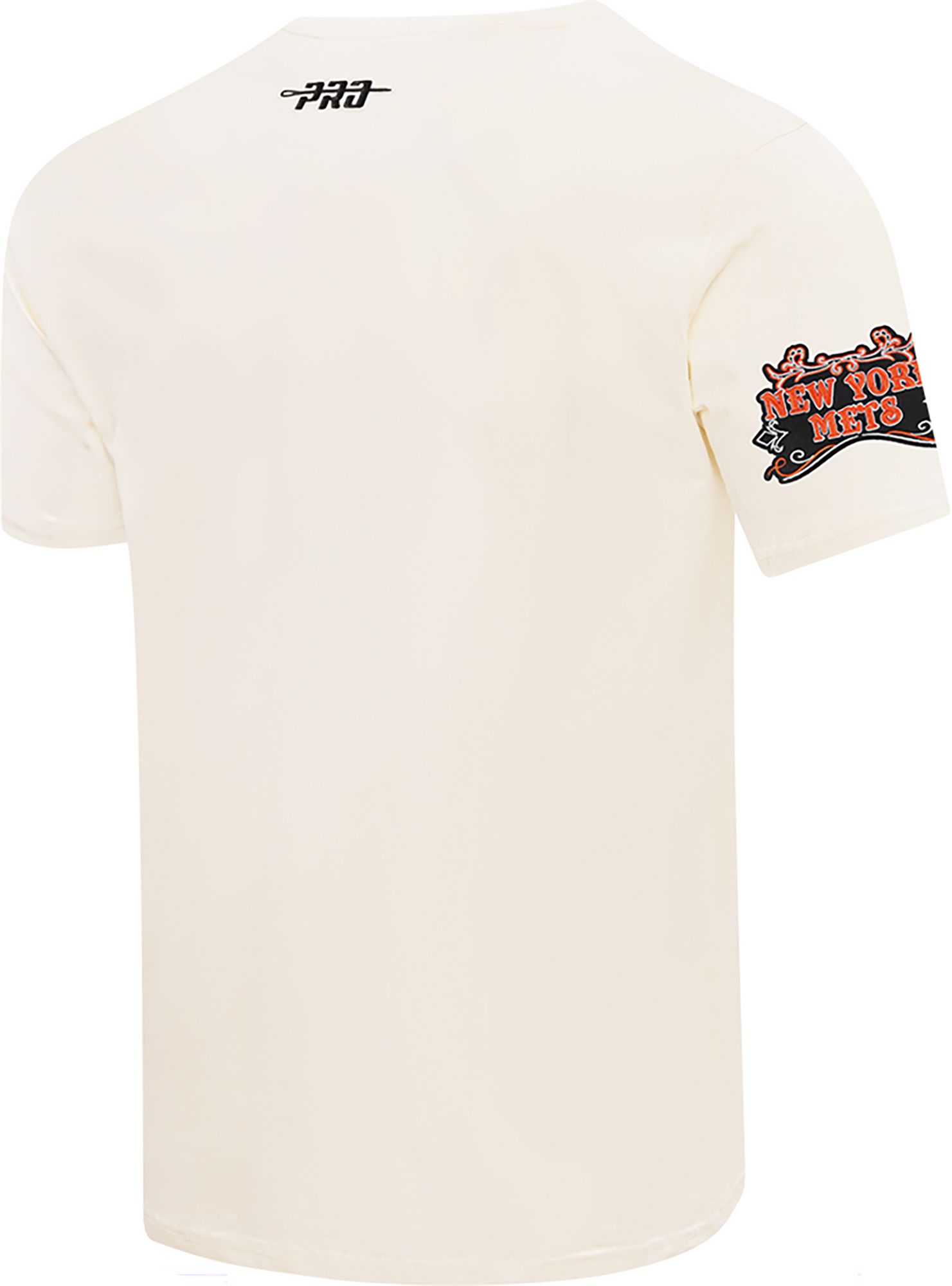 Pro Standard Men's New York Mets Cream Rebel Athletics Stacked Logo Short Sleeve T-Shirt product image