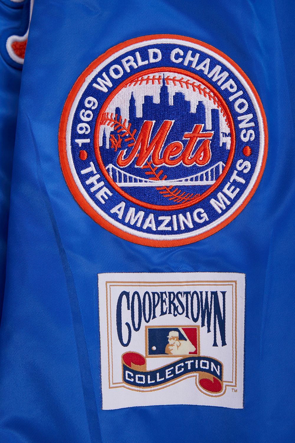 Pro Standard Men's New York Mets Retro Rib Satin Jacket product image