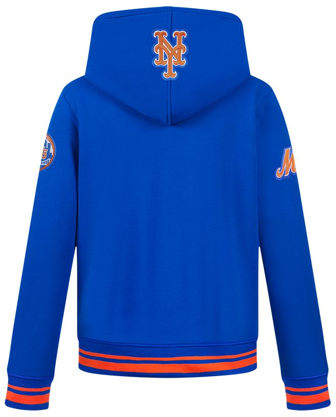 Pro Standard Youth New York Mets Royal Script Tail Ribbed Fleece Hoodie product image