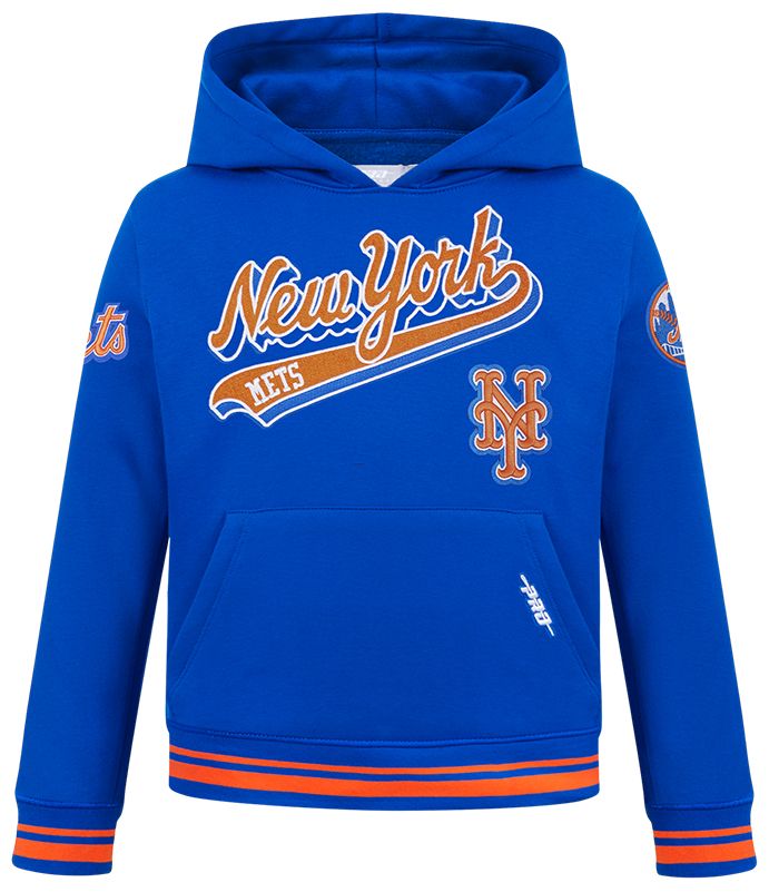 Pro Standard Youth New York Mets Royal Script Tail Ribbed Fleece Hoodie product image