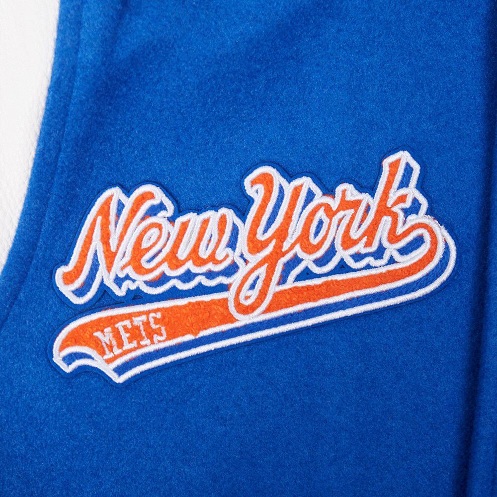 Pro Standard Youth New York Mets Royal Script Varsity Jacket product image