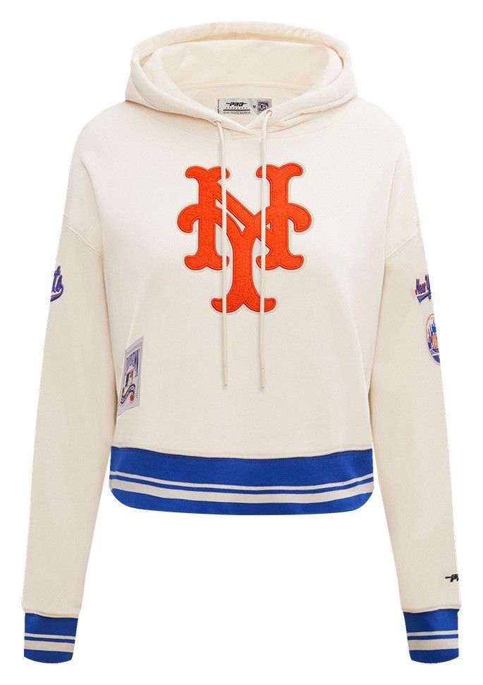 Pro Standard Women's New York Mets Retro Cropped Fleece Hoodie product image