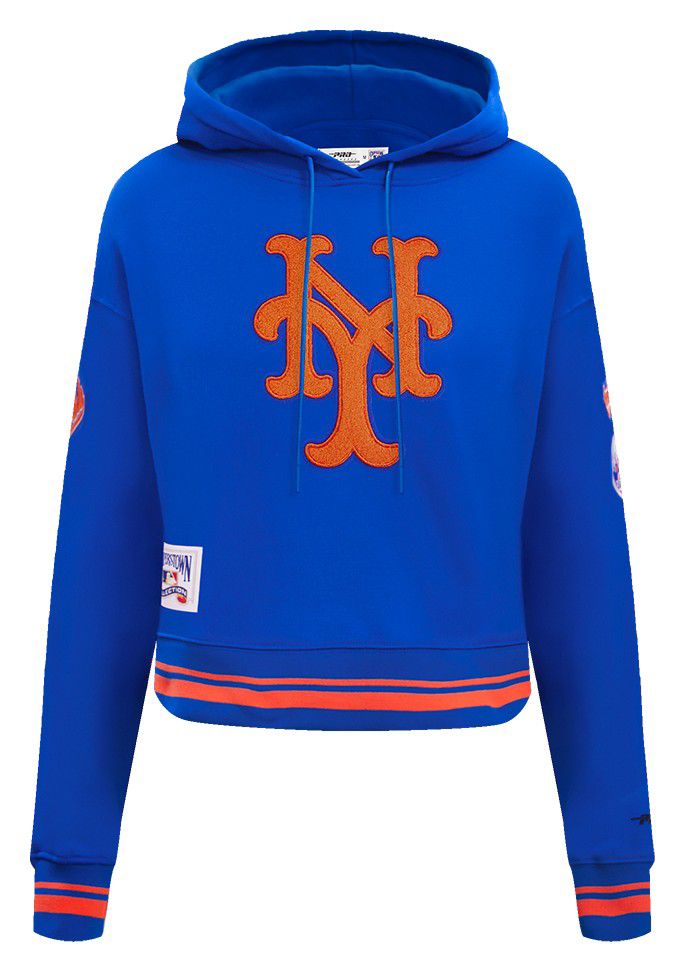 Pro Standard Women's New York Mets Retro Cropped Fleece Hoodie product image