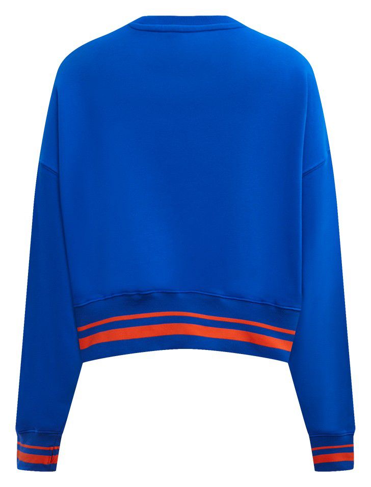 Pro Standard Women's New York Mets Royal Logo Fleece Crew Neck Sweatshirt product image