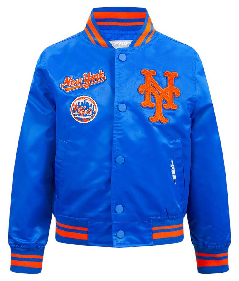 Pro Standard Boys' New York Mets Royal Classic Satin Jacket product image