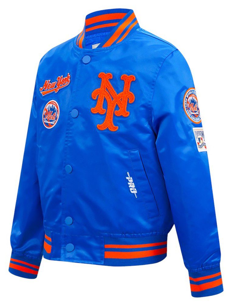 Pro Standard Boys' New York Mets Royal Classic Satin Jacket product image