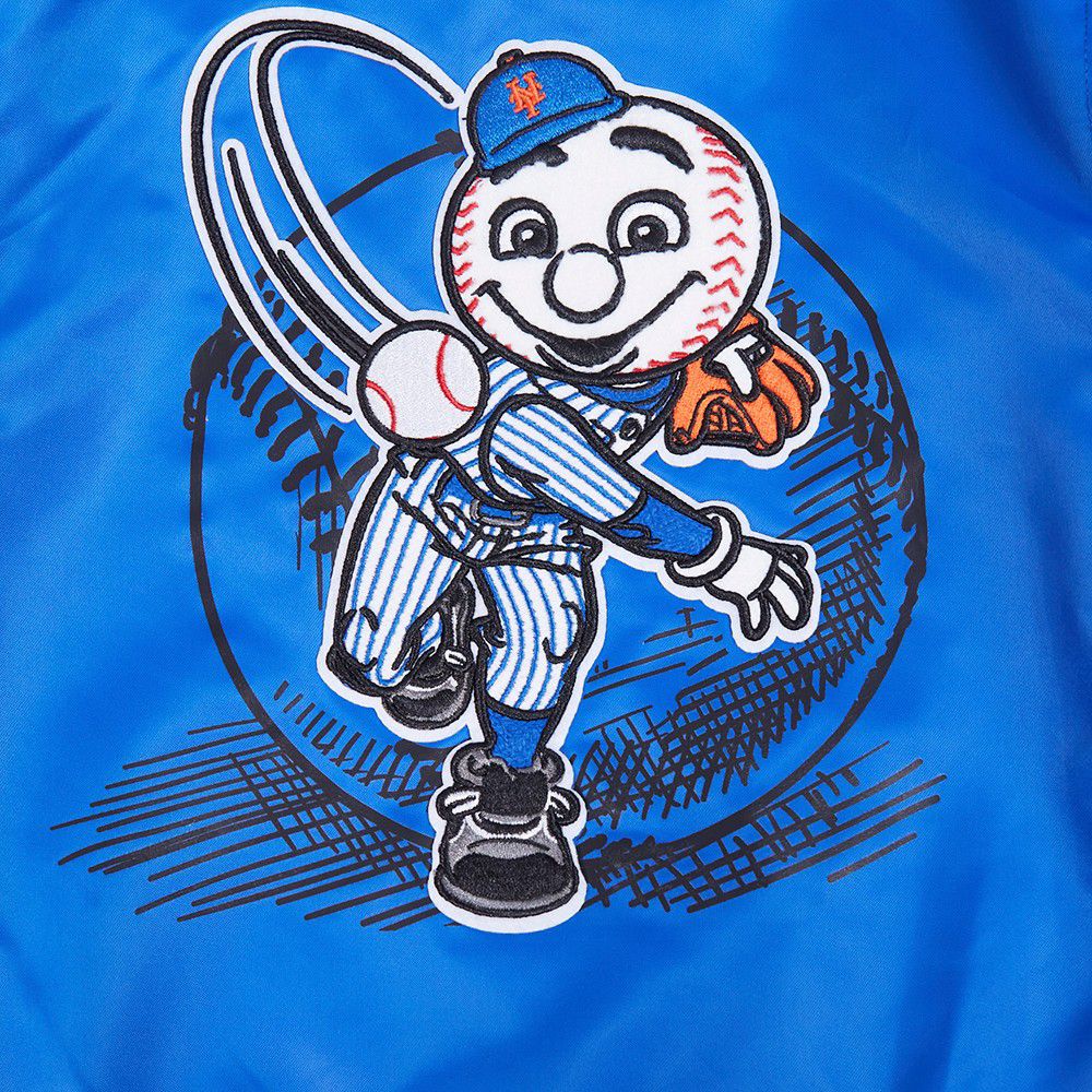 Pro Standard Toddler New York Mets Royal Rib Satin Jacket product image