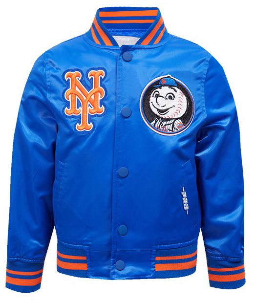 Pro Standard Toddler New York Mets Royal Rib Satin Jacket product image