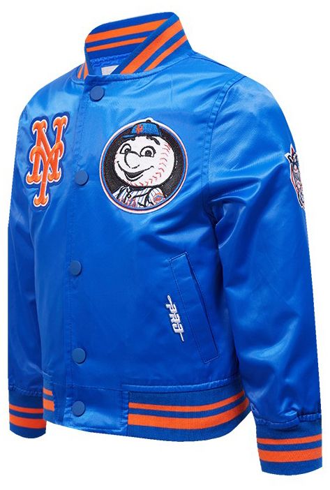Pro Standard Toddler New York Mets Royal Rib Satin Jacket product image