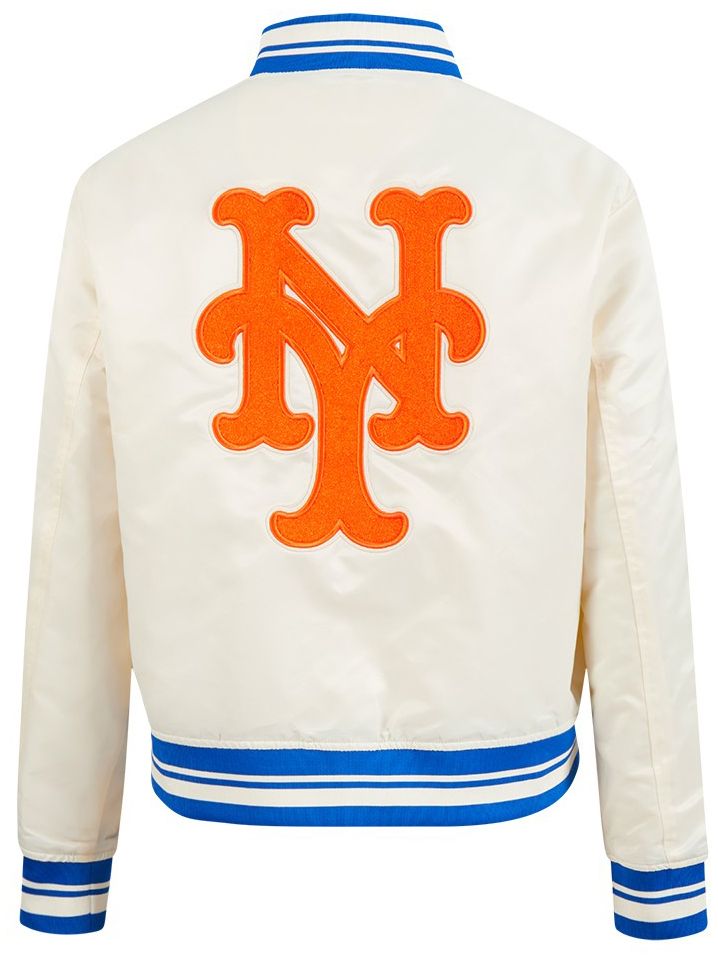 Pro Standard Women's New York Mets Cream Classic Satin Jacket product image