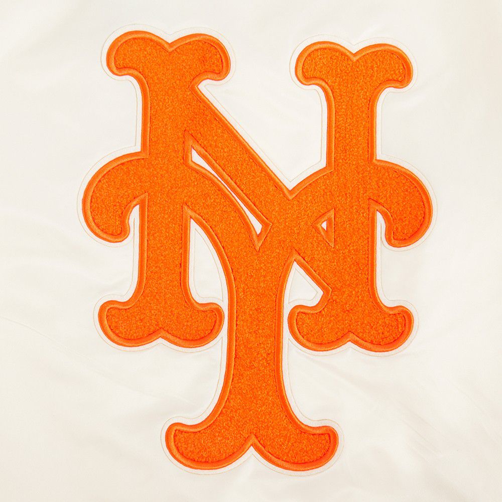 Pro Standard Women's New York Mets Cream Classic Satin Jacket product image