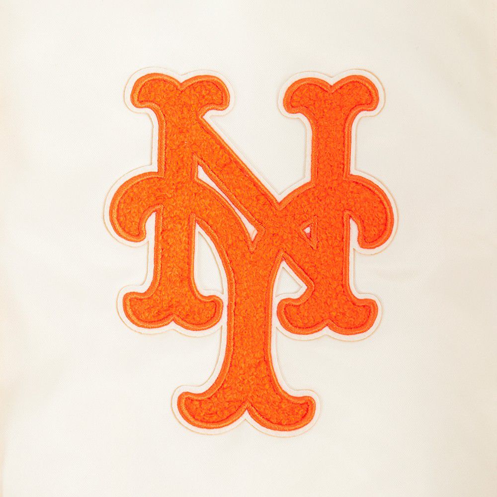Pro Standard Women's New York Mets Cream Classic Satin Jacket product image