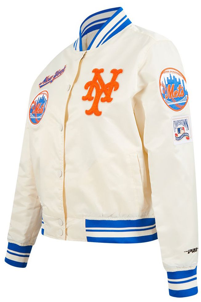 Pro Standard Women's New York Mets Cream Classic Satin Jacket product image