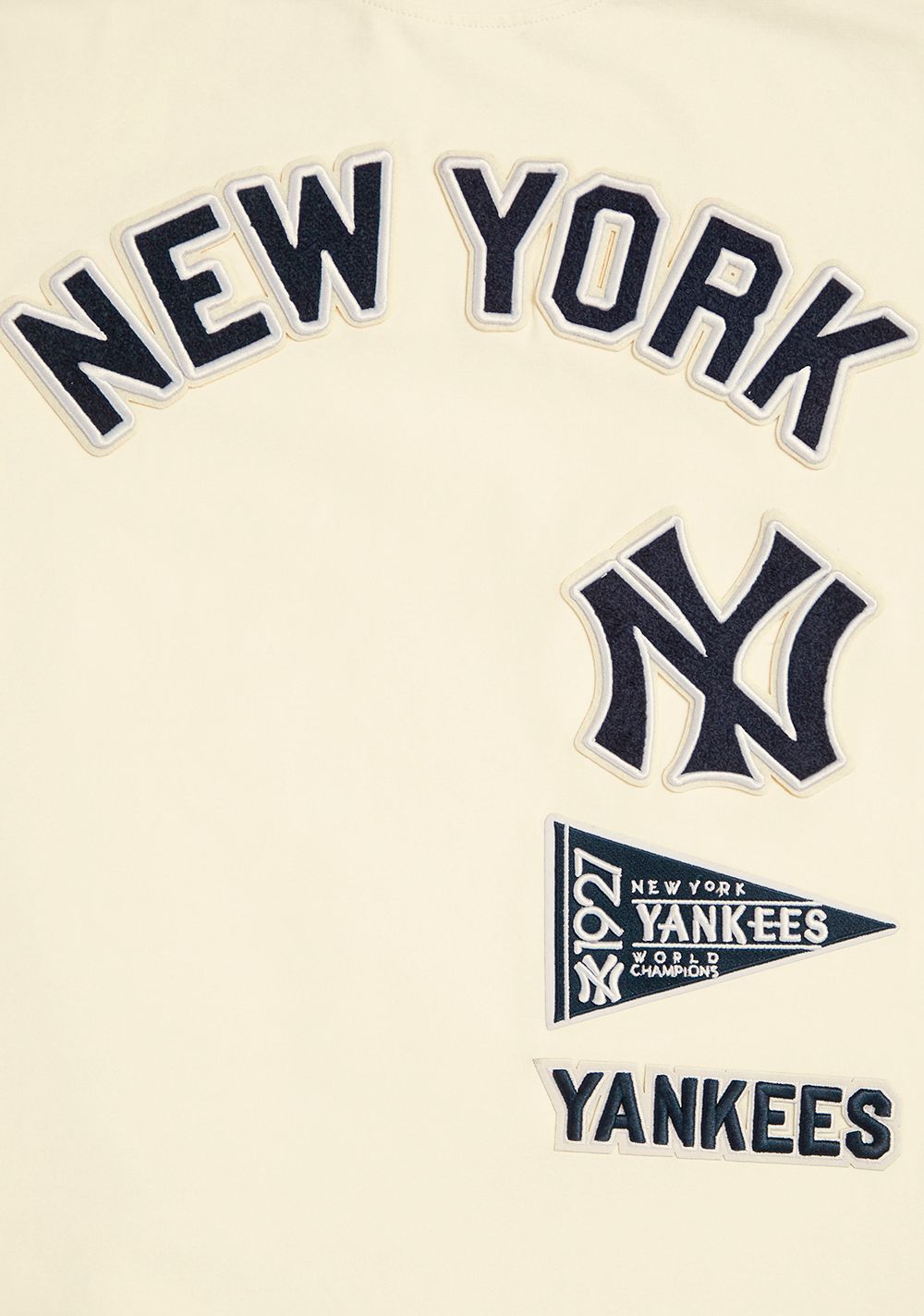 Pro Standard Men's New York Yankees Cream Retro Stripe T-Shirt product image