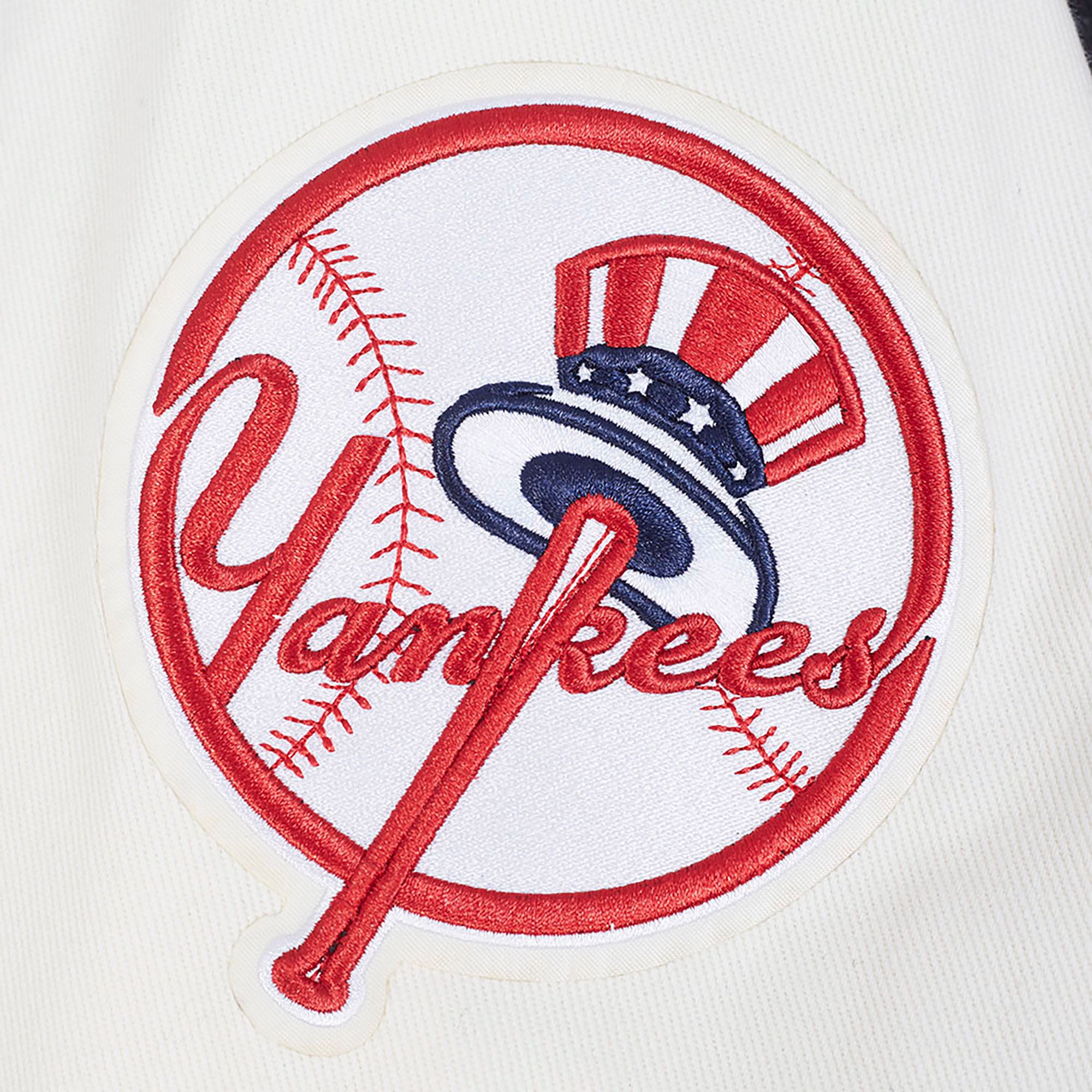 Pro Standard Men's New York Yankees Black Denim Varsity Jacket product image
